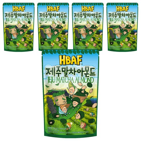 바프 제주말차 아몬드, 190g, 5개