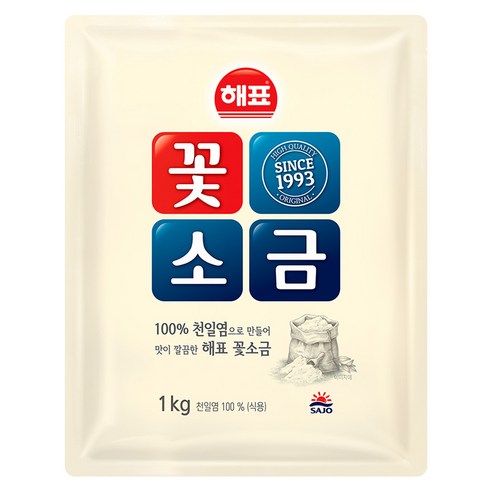 해표 꽃소금, 1kg, 1개 가루/조미료/오일