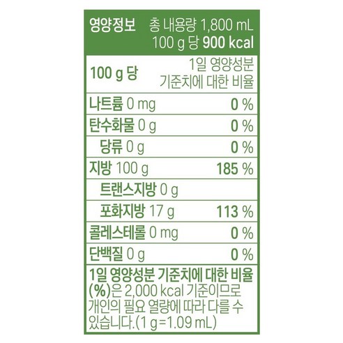 풍요로운 식탁을 위한 선택, 백설 콩기름