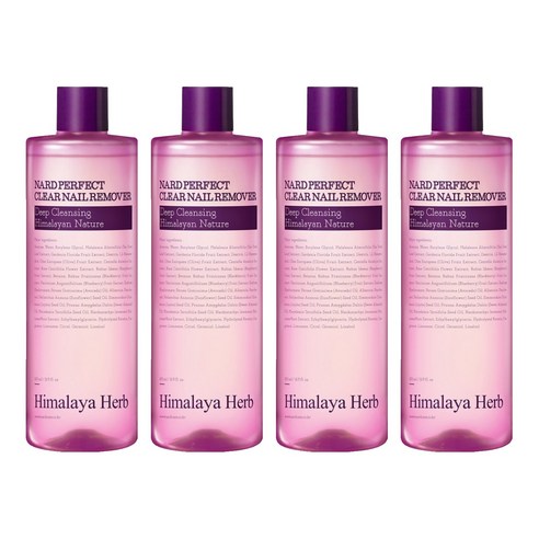 나드 퍼펙트 클리어 네일 리무버, 500ml, 4개
