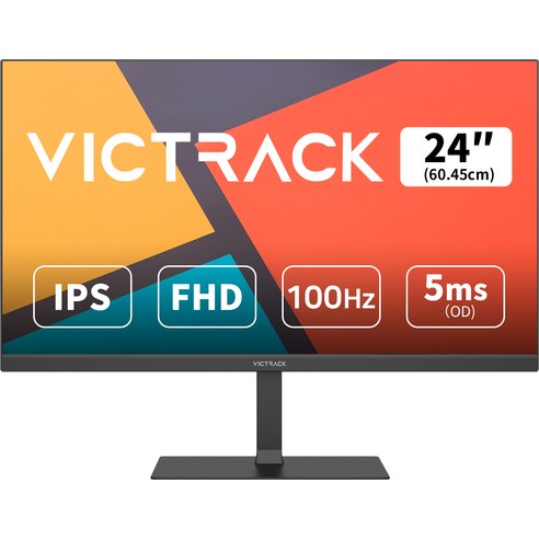 빅트랙 68.58cm FHD 평면 블랙 IPS 모니터, 100Hz – 모델 27FM10001