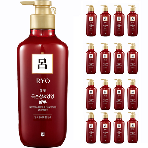 려 함빛 극손상 영양케어 샴푸, 550ml, 18개