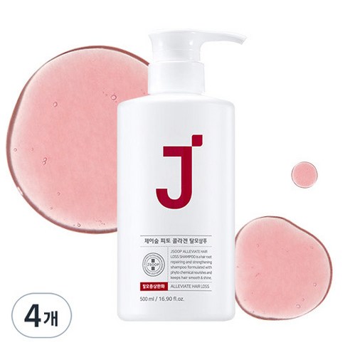 제이숲 레드제이 피토 콜라겐 탈모샴푸 프레쉬 허브 플로럴향, 500ml, 4개