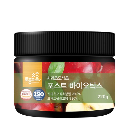 토종마을 사과초모식초 포스트 바이오틱스 분말, 220g, 1개