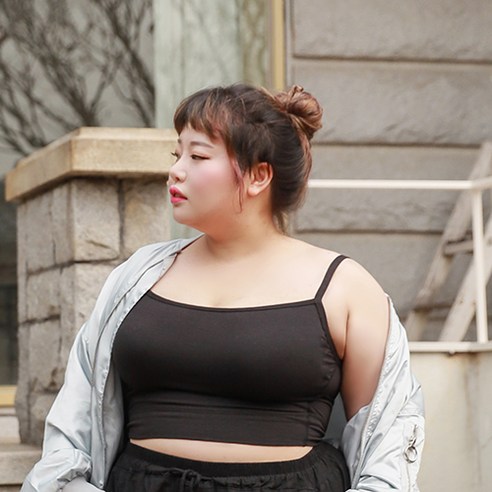 큰 가슴도 편안한, 컴포트랩 에르고핏 코튼 크롭 나시 브라탑