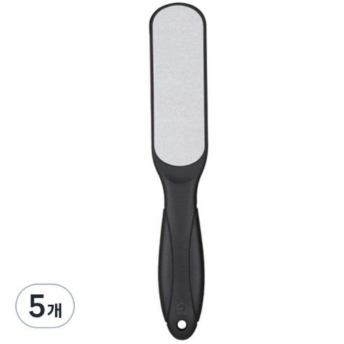 밝은리빙 풋케어 양면 블랙 발각질제거기, 1개입, 5개, 56g