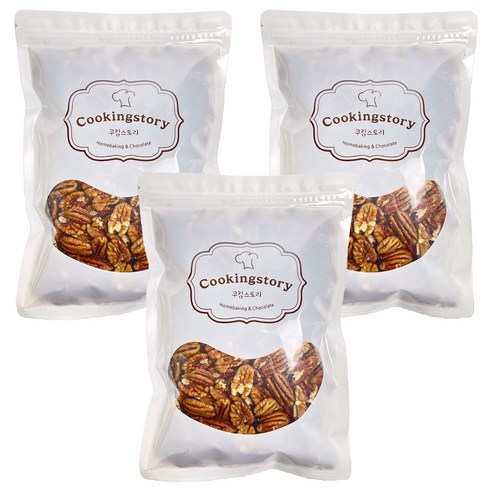 쿠킹스토리 피칸 반태, 300g, 3개