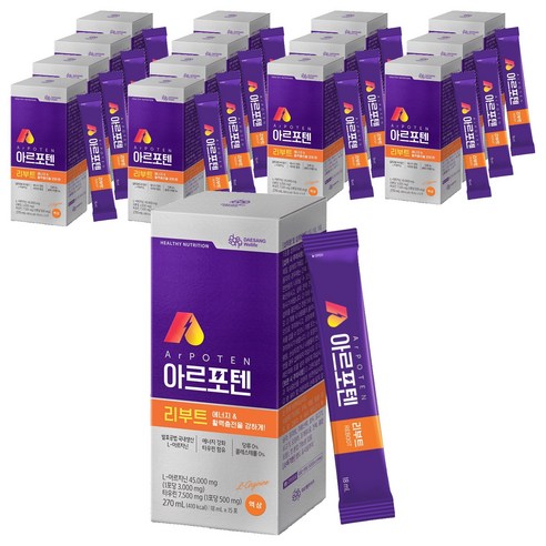 대상웰라이프 아르포텐아르지닌 리부트, 270ml, 15개