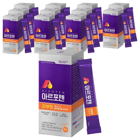 대상웰라이프 아르포텐아르지닌 리부트, 270ml, 12개