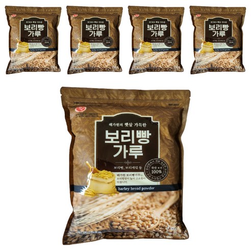 햇살나래 보리빵가루, 1kg, 5개