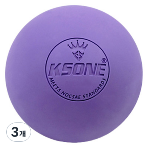 KSONE 스카위즈 근육 이완 마사지 볼, 3개, 퍼플