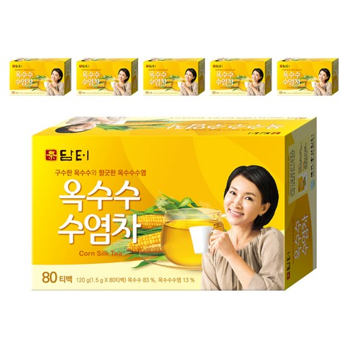 담터 옥수수수염차 티백, 1.5g, 80개입, 6개