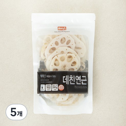 나무새 뚝딱연근, 200g, 5개