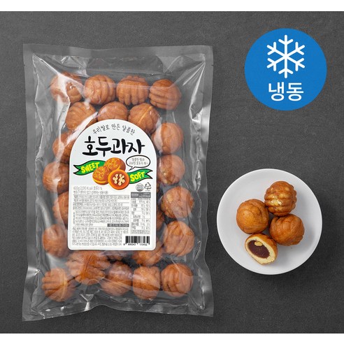 우리쌀로 만든 달콤한 호두과자 (냉동), 600g, 1개