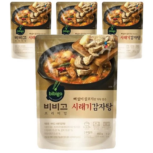 비비고 시래기감자탕, 460g, 4개