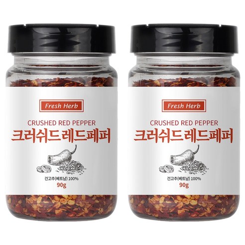 신선약초 크러쉬드 레드페퍼, 90g, 2개
