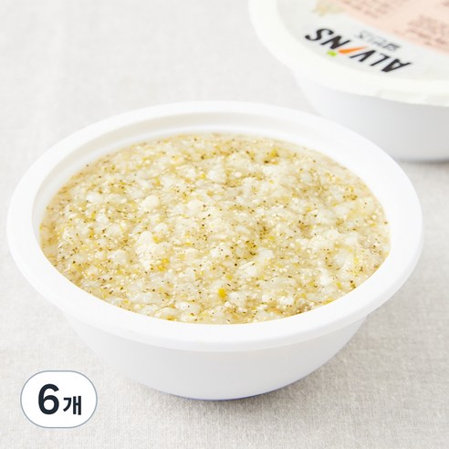 엘빈즈 이유식 중기2 7~10개월 느타리치킨죽, 180g, 6개, 혼합맛(느타리/치킨)