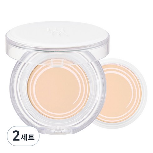 루나 수분광 팩트 클리어 본품 12.5g + 리필, 17호 아이보리, 2개