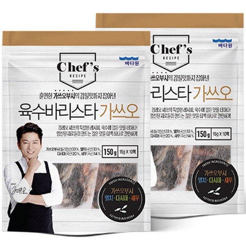 바다원 육수 바리스타 가쓰오 다시팩 10p, 150g, 2개