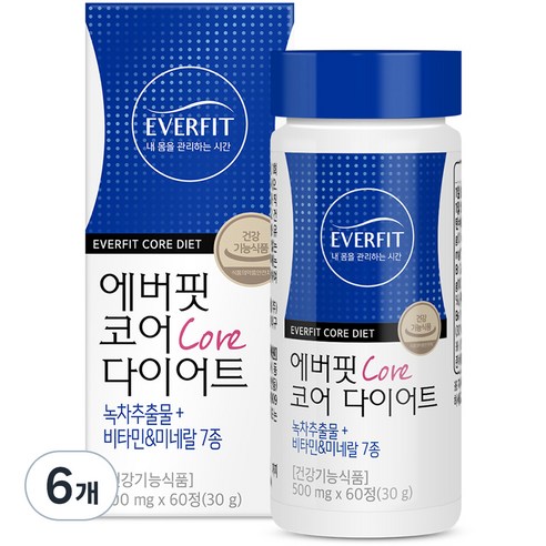 내츄럴플러스 에버핏 코어 다이어트, 60정, 6개