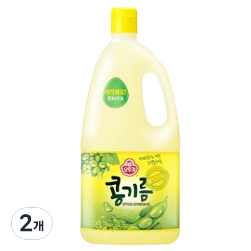 오뚜기 식용유, 1800ml, 2개