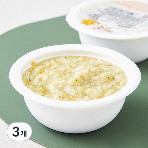 짱죽 중기 9개월부터 이유식 꼬꼬전복죽, 혼합맛(닭가슴살/전복), 200g, 3개