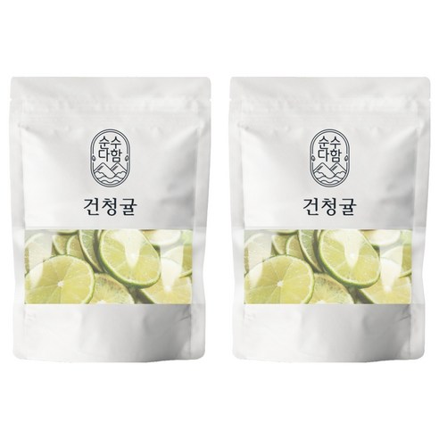 순수다함 건조 청귤 슬라이스 청귤차, 80g, 1개입, 2개