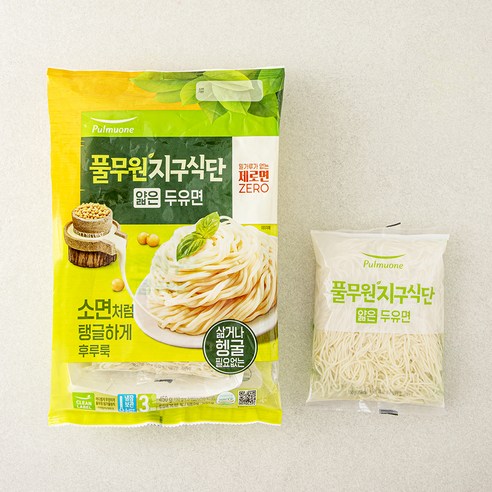 죄책감 없이 즐기는 맛있는 한 끼, 풀무원 지구식단 얇은 두유면 솔직 후기 두유면