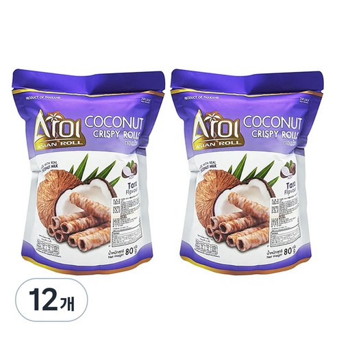 AROI 타로향 크리스피 롤, 80g, 12개
