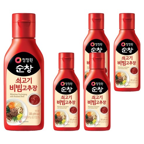청정원순창 쇠고기 비빔고추장, 300g, 5개
