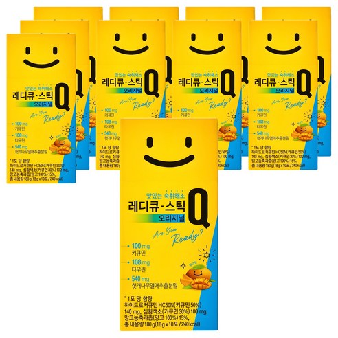 레디큐 스틱 오리지널 맛있는 숙취해소 젤리, 18g, 100개