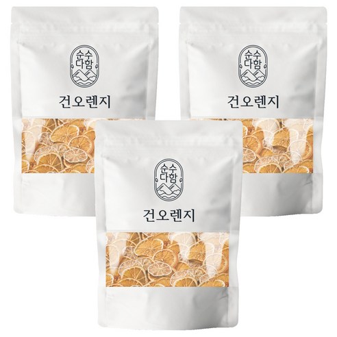 순수다함 건오렌지 슬라이스 오렌지차, 100g, 1개입, 3개