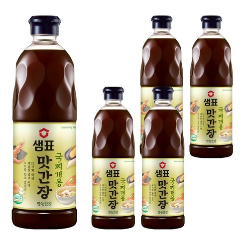 샘표 맛간장 국찌개용, 860ml, 5개