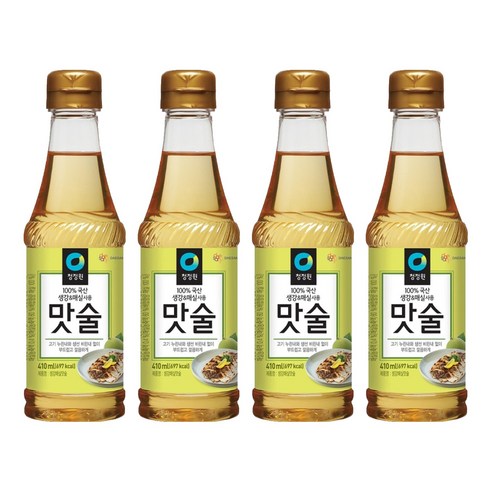 청정원 생강 매실 맛술, 410ml, 4개