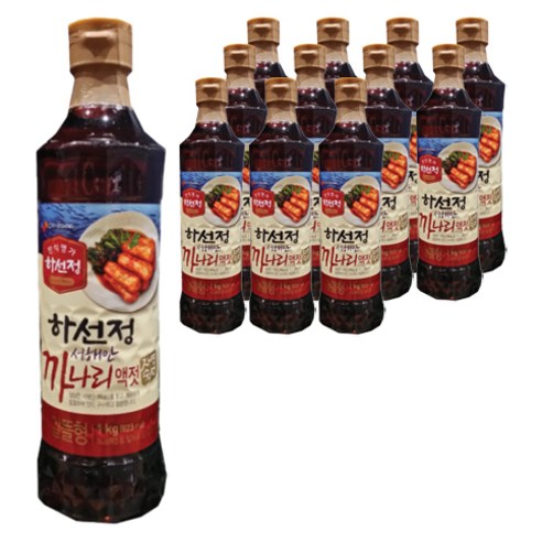 하선정 까나리액젓 실속형, 1kg, 12개
