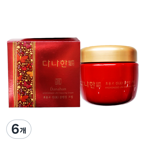 다나한 효용고 진 클렌징 크림, 300ml, 6개