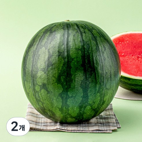 씨적은 11brix 수박, 10kg 미만, 2개