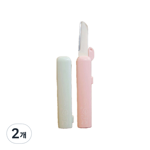 에코터치 셀프 스킨플래닝 더마플래닝 블레이드, 핑크, 2개
