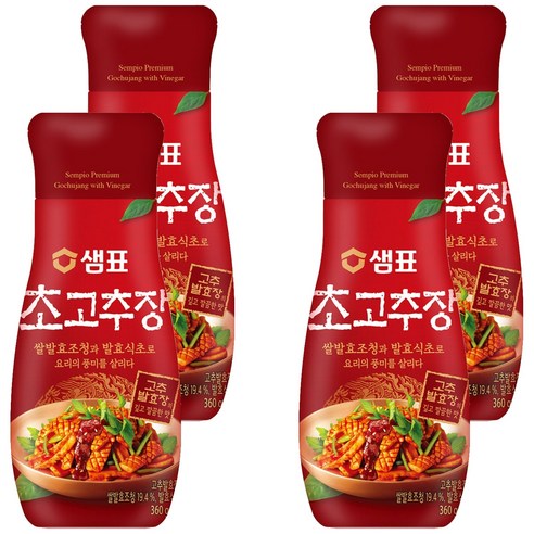 샘표 초고추장, 4개, 360g