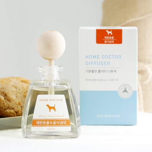 더허브샵 홈닥터 디퓨져, 애완동물&음식냄새, 100ml, 1개