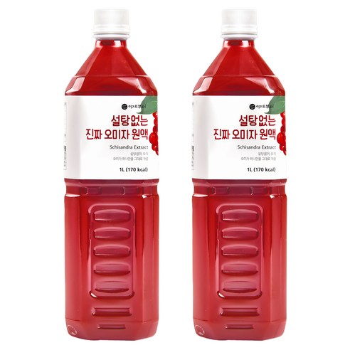 이제부터 설탕없는 진짜 오미자 원액, 1L, 1개입, 2개