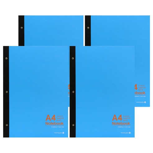 모닝글로리 5500 A4 3공 캠퍼스 유선 패드노트, 랜덤발송, 4개