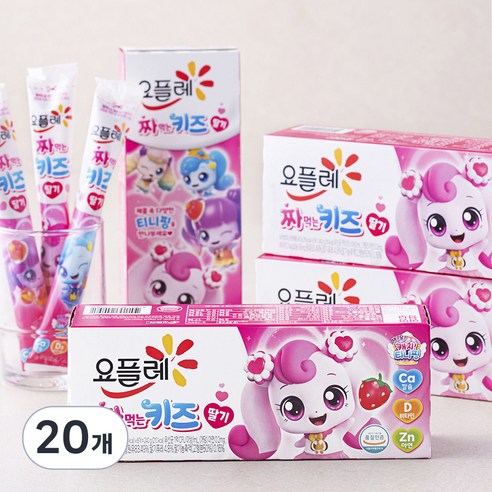 요플레 키즈 딸기, 240g, 20개