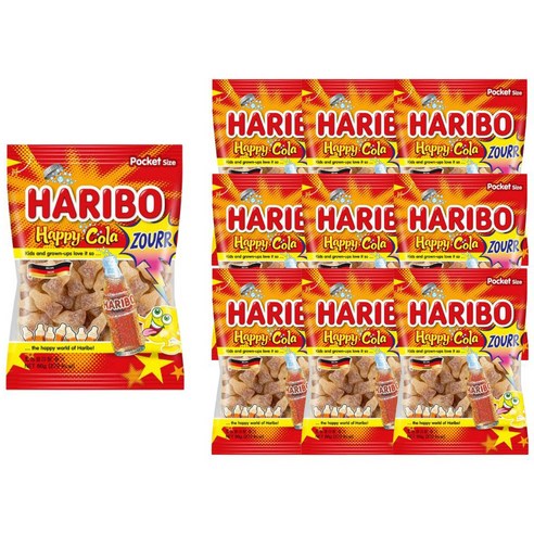 하리보 해피콜라향 사우어 젤리
