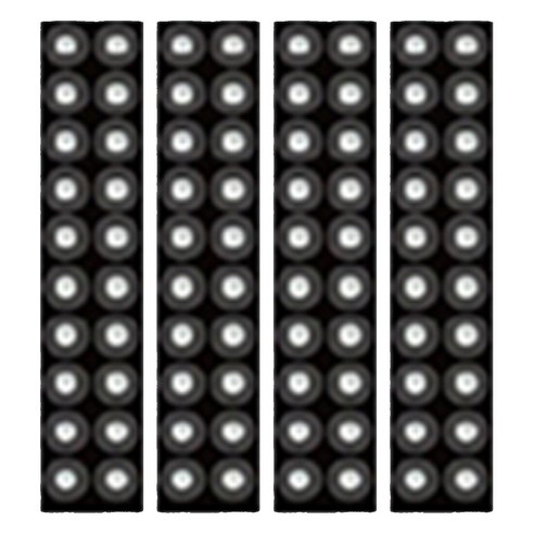 와사비네코 미미츠보 쥬얼리 귀지압패치 S 2.5mm 20p, 크리스탈, 4개