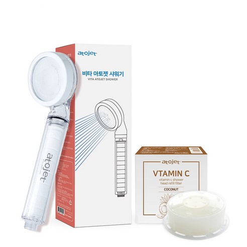 아토젯 비타민 필터 샤워기 코코넛향, 1개