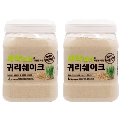 새싹보리로 가뿐한 아침 귀리쉐이크, 2개, 1.2kg