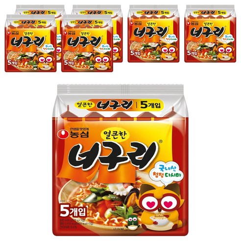 농심 얼큰한너구리, 35개