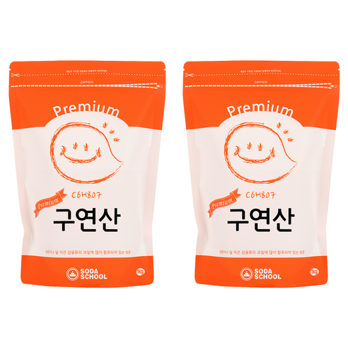 소다스쿨 프리미엄 구연산, 1kg, 2개