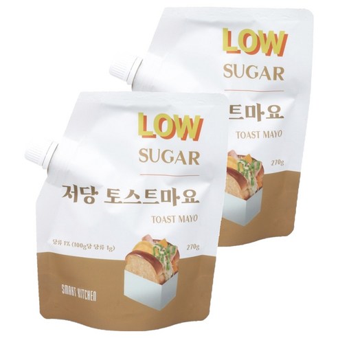 스마트키친 저당 토스트마요, 2개, 270g